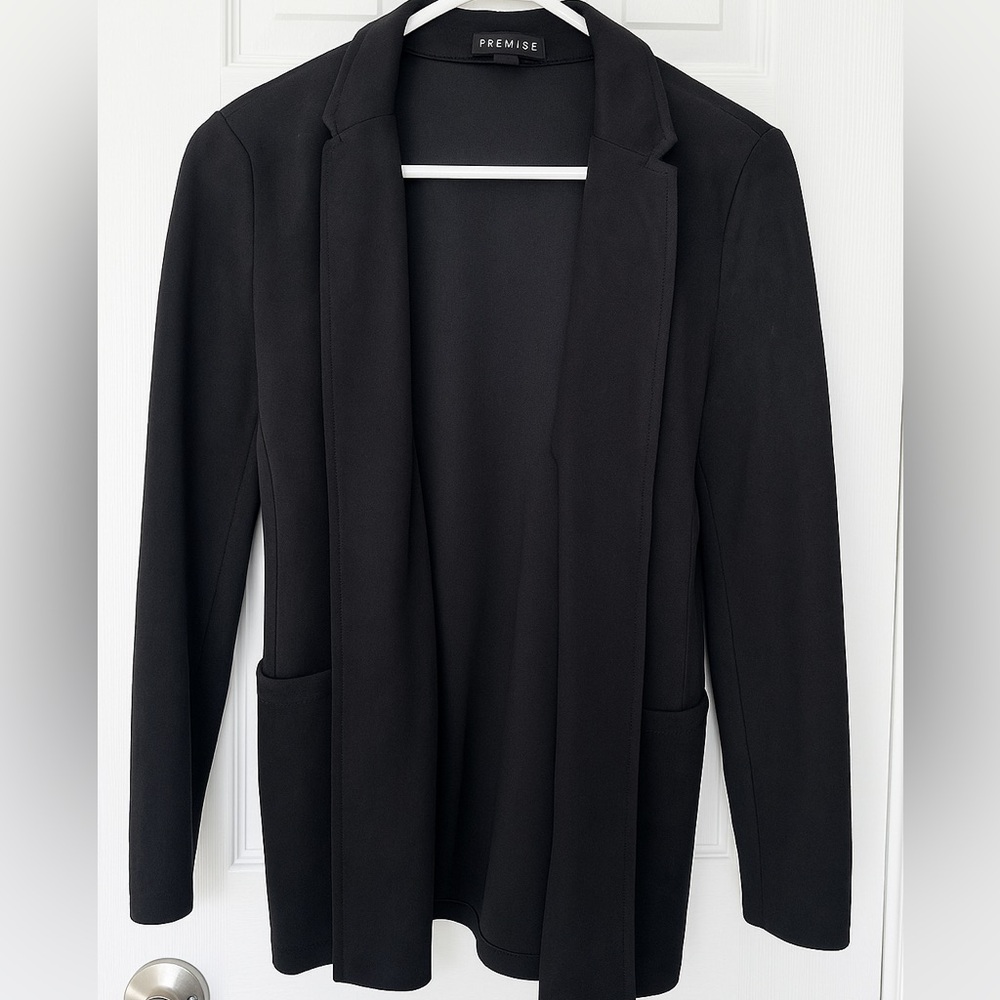 Premise Elegant Black Women's Suede Jacket